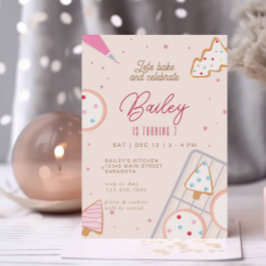 Convites Decoração de cookies de Festa de aniversário de Na