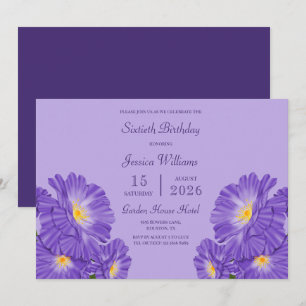 Convites Decoração de Vinca para 60º Aniversário