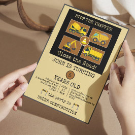 Convites Decorações de Aniversário Infantil de Caminhão de 