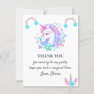 Convites Decorações de Festa de aniversário Unicórn