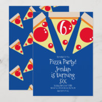 Decorações de festa de fatias de pizza geométricas