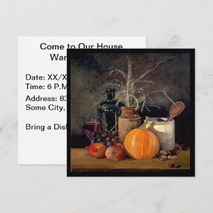 Convites Decorações de Outono na Mesa, Abóbora, Frutas, Beb