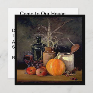 Convites Decorações do outono sobre Mesa, Abóbora, Fruta, B
