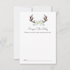 Convites Deer Antler Prayers For Baby