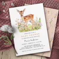 Deer Floral Fawn | Chá de fraldas de Primavera