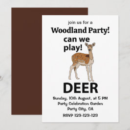 Convites Deer Podemos Jogar Cerveja
