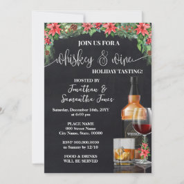 Convites Degustação de Whisky e Vinho Festa de Natal