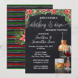 Convites Degustação de Whisky e Vinho Festa de Natal