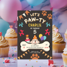 Deixa a Festa de aniversário do Cachorro Pawy Pupp