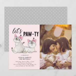 Convites Deixa Pawty  Foto da Festa de aniversário conjunt