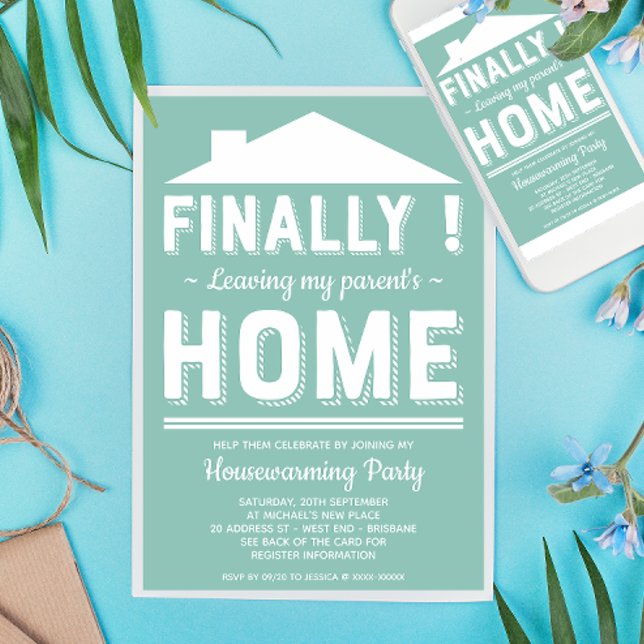 Convites Deixando Minha Casa Parceira Festa Engraçada (Inspired on a truth story! :-D)