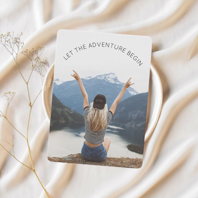 Convites Deixe a aventura começar a festa de despedida (Criador carregado)