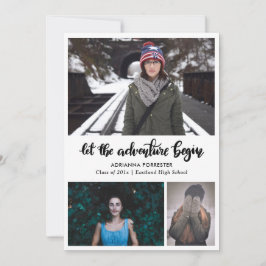 Convites Deixe A Aventura Começar Manuscrita | Formando