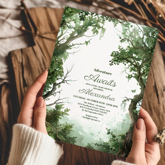 Convites Deixe A Aventura Começar O Chá de fraldas Dos Rapa (Criador carregado)