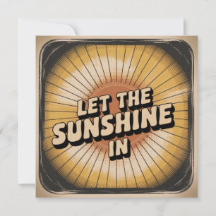 Convites Deixe a Luz do Sol Entrar