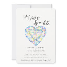 Deixe amar a cor d'água do diamante brilhante