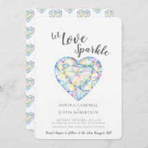 Deixe amar a cor d'água do diamante brilhante