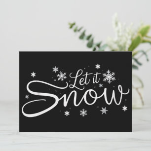 Convites Deixe Cair a Neve Amante Floco de Neve Feriado Nat