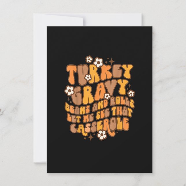 Convites Deixe-Me Ver O Casserole Retro Graças Engraçado (Frente)