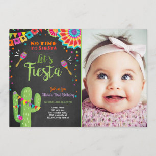 Convites Deixe-nos cacto mexicano do aniversário do convit