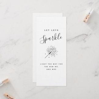 Convites Deixe o Amor Brilhar Casamento Minimalista Moderno