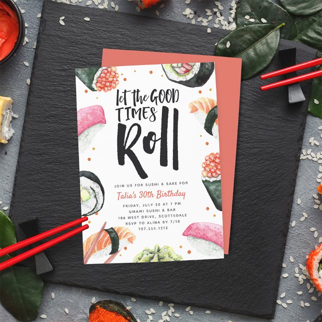 Convites Deixe Os Bons Tempos Rolarem | Festa de aniversári (Criador carregado)