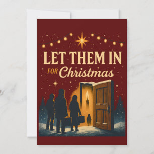 Convites Deixem Eles Entrar para o Design de Natal