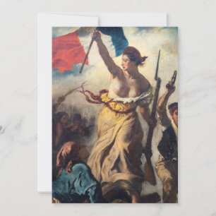 Convites Delacroix - A Liberdade Liderando o Povo Close-up