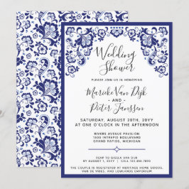 Convites Delfts Blauw | Delft Blue Dutch Chá de casamento