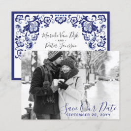 Convites Delfts Blauw | Foto de Save The Date Delft Blue