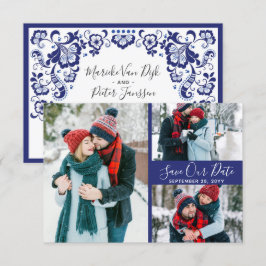 Convites Delfts Blauw | Fotos de Save The Date em Azul de D