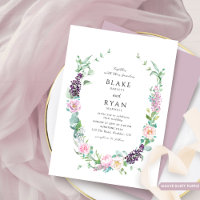 Delicado Elegante Roxo, Mauve, Casamento Rosa