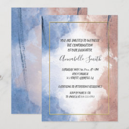 Convites Delicar alude de aquarela a ondas CONFIRMAÇÃO