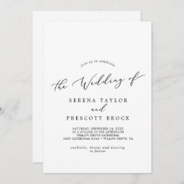 Convites Delicar Casamento De Monograma De Caligrafia Negra