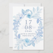 Delicar Casamento Floral Romântico Salve a data