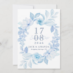 Convites Delicar Casamento Floral Romântico Salve a data