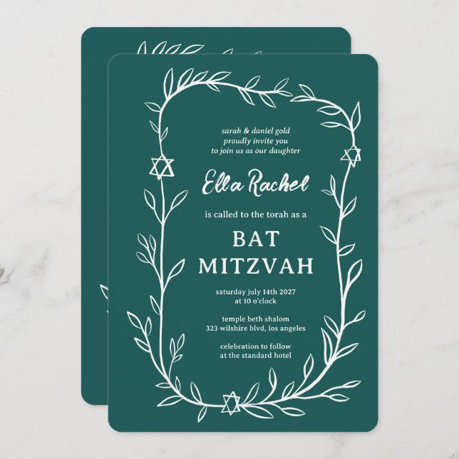 Convites Delicar Código QR PERSONALIZADO do Bar Botânico Ba (Frente/Verso)