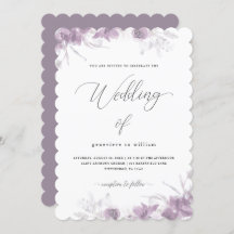 Delicar Floral Roxo com Casamento Calliográfico