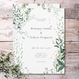 Convites Delicar Folhagem Moderna das Florestas Tropicais