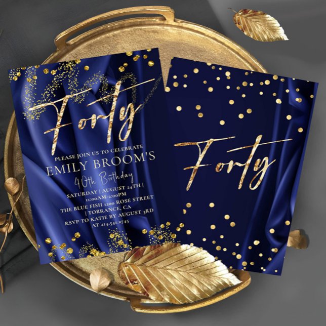 Convites Delicar Marinho 40º Quarenta Aniversário (Criador carregado)