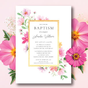 Convites Delicar Petals Baptism