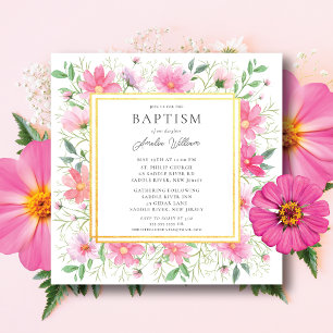 Convites Delicar Petals Baptism