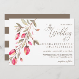 Convites Delicate Bloom typoografia casamento russo