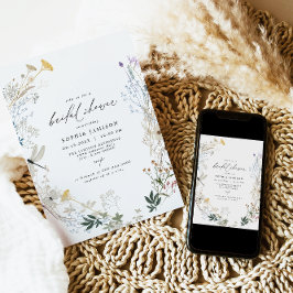 Convites Delicate Boho Chá de panela de Borboleta