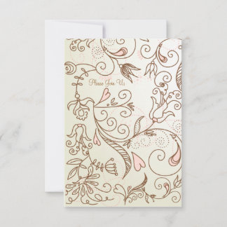 Convites Delicate Floral Chá de fraldas