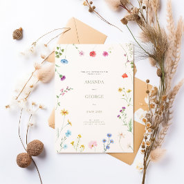 Convites Delicate Floral Wedding