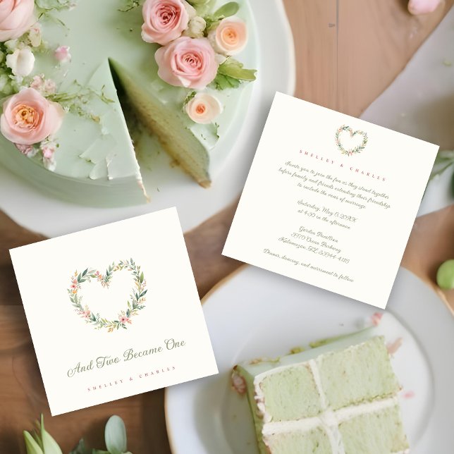 Convites Delicate Pastel Pink Romantic Heart-Shape Wreath (Delicate Pastel Pink Romantic Heart-Shape Wreath Wedding Invitations Cards. )