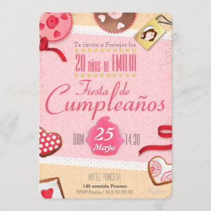 Convites Delícias festeja Desenho Fantasia (personalizáve