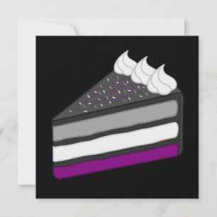 Convites Deliciosa Fatia de Bolo Asexual