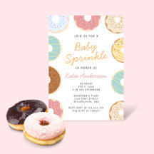 Deliciosos Donuts Pastéis Bebê Sprinkle